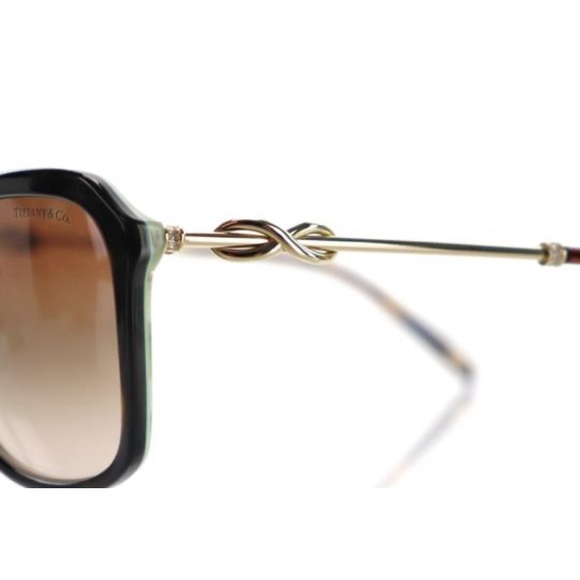 Tiffany & Co Brown Havana Infinity Butterfly Sunglasses
